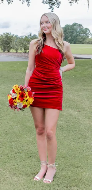 Red Hoco Dress thumbnail 1
