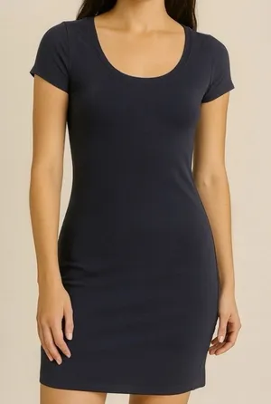 H&M women’s Size XS Navy Blue T-Shirt Dress – – New Without Tags (M8)✨ thumbnail 1