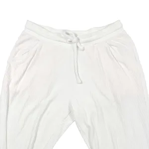 Tommy John Womens White‎ Ribbed Pajama Lounge Jogger Pants Small Cozy PJs EUC thumbnail 3