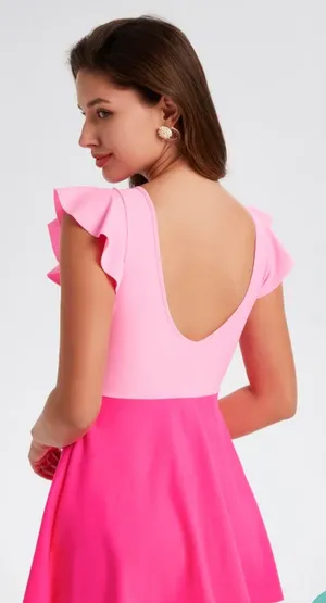 Eomenie Bathing Suit for Women Swim Dress Pin... thumbnail 3