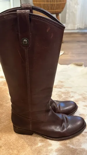 Frye Women’s Melissa Button Boots- Brown thumbnail 1
