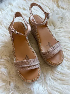 Splendid woven wedge sandals thumbnail 3
