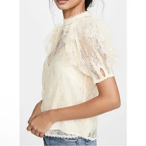 Free People Secret Admirer Floral Lace Coquette Victorian Ethereal T… thumbnail 3