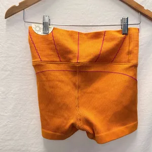 OFFLINE By Aerie | NEW Seamless Corset 2" Bike Shorts Simply Orange‎ Medium thumbnail 3