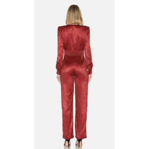 House of Harlow 1960 x Revolve sz. XS Vera Red Polka Dot Jumpsuit thumbnail 2