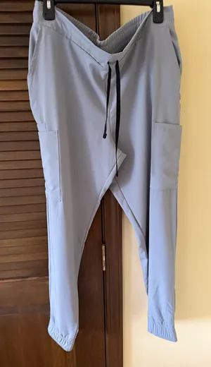 Medline Gray Jogger Scrub Pants Size L thumbnail 1