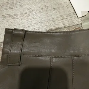 Zara Faux Leather Straight Leg Trousers thumbnail 9