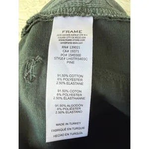 FRAME Le High Straight Jeans Pine Green Raw Hem LHSTRS403C Womens Size‎ 29 thumbnail 7