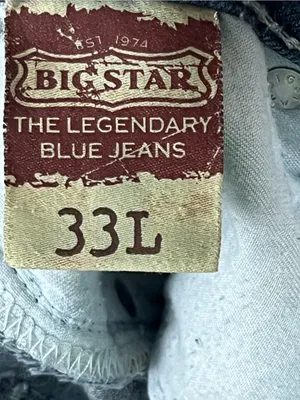 BKE Hazel Curvy Fit Distressed Five Pockets Blue Denim Jeans Size 33L Western thumbnail 5