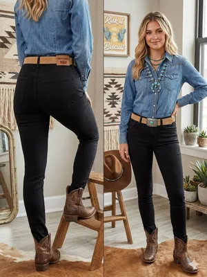 Denizen by Levi's High Rise Skinny Jeans - Black - Size 8 thumbnail 2