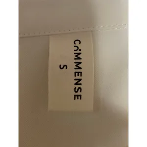Commense Womens White Long Bell Sleeve Pleated Button Up Blouse Shirt Top Size S thumbnail 4