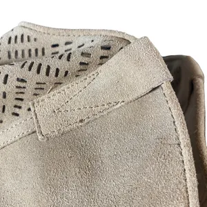 Crown Vintage Women’s Beige Suede Western Wedge Ankle Boots Size 7.5 thumbnail 9