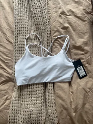 Fabletics White Sports Bra thumbnail 4