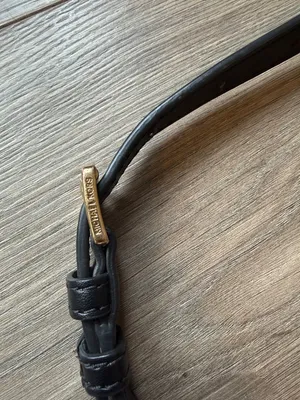 Michael Kors Black Pebbled Leather Rounded Crossbody with Gold Hardware thumbnail 5