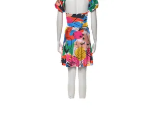 AGUA BENDITA X Revolve Amber Dress In Pink Abstract Size XS NWT thumbnail 10