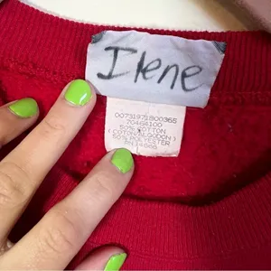 ✨ Vintage Lee‎ Red Iowa Crewneck Sweatshirt Large thumbnail 4