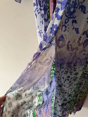 Zara Stunning Patchwork Print Pattern Long‎ Sleeve Dress thumbnail 5