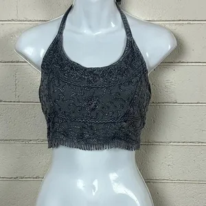 Halter Gray Embroidered one size Size undefined thumbnail 7