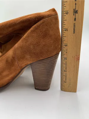 Anthropologie Miss Albright Fulton Knee High Boots Size 7.5 Brown Suede Pull On thumbnail 8
