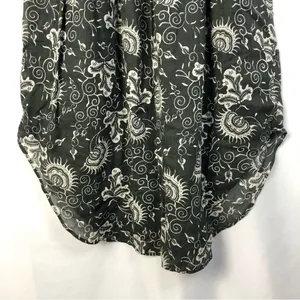 Ulla Johnson‎ Gili Gray & White Floral Smocked Midi Dress 4 thumbnail 9