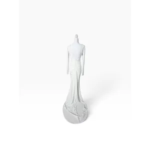 Lulus White Bridal Wedding Dress Size S thumbnail 3
