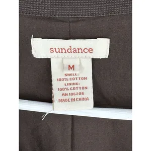 Sundance Double Breasted Overcoat Lightweight Brown‎ Size Medium Trench Catalog thumbnail 7