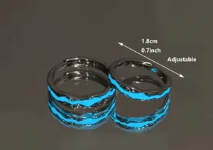 & Other Stories Unisex Minimalist Style Glow-in-the-Dark Adjustable Rings Size 6-12 thumbnail 3