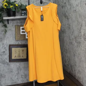 NWT 24seven Comfort Apparel Size Ruffle A-line Knee Length Dress Peach Orange 3X thumbnail 5