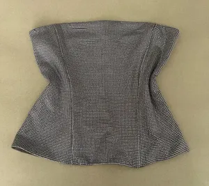 ZARA Strapless Rhinestone Top thumbnail 1