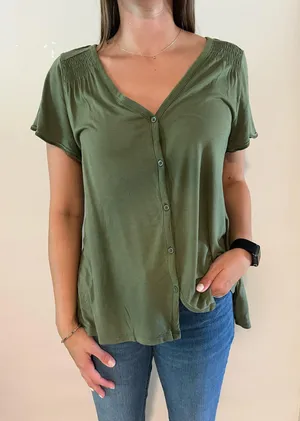 Olive Green Old Navy Top thumbnail 1