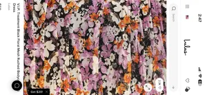 V.I.P. Treatment Black Floral Mesh Ruched Bodycon Midi Dress thumbnail 3