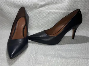 Coach G2879 Black Leather Pumps Heel Women's Size 10B elegant formal old money thumbnail 1