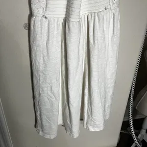 American Eagle Cream Lace Fit and Flare Dress XS Coquette Smocked Cottagecore‎ thumbnail 6