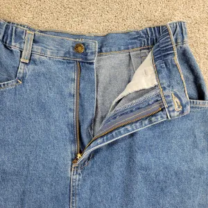 VTG Denim & Co Jean Skirt Womens 8 Blue Cotton Medium Wash Pockets USA thumbnail 4