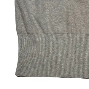 Tracy Reese Embellished Cashmere Cotton Sleeveless Sweater Top Grey Size Large thumbnail 4