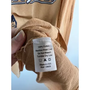 People of Leisure‎ Rolling Stones Graphic Long Sleeve T-Shirt Tan Small Made USA thumbnail 6