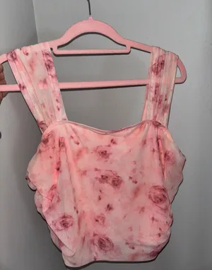 Floral Summer Top Multi Size L thumbnail 1