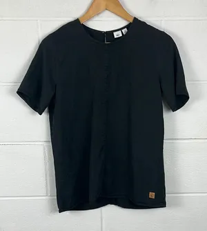 Tentree women’s Langford SS black short sleeve shirt size S thumbnail 1