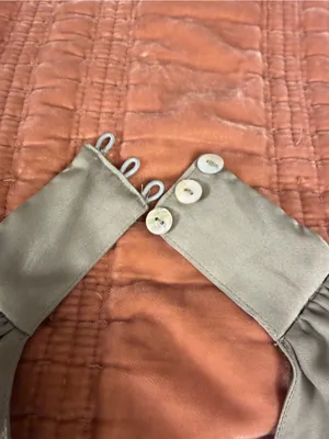 Show Me Your Mumu midi Dress in Moss Green Luxe Satin sz S thumbnail 6