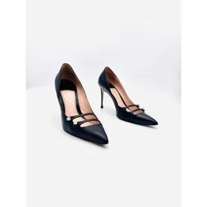 Gucci Aneta Black Button Detail Stiletto Pumps Pointed Toe Size EU 41 thumbnail 15
