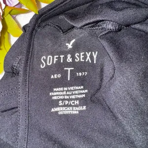 NEW American Eagle Black Strappy V-Neck Top thumbnail 11