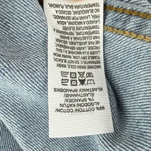 Lucky Brand Tomboy Denim‎ Trucker Jean Jacket Light Blue Wash Women L Pockets thumbnail 6