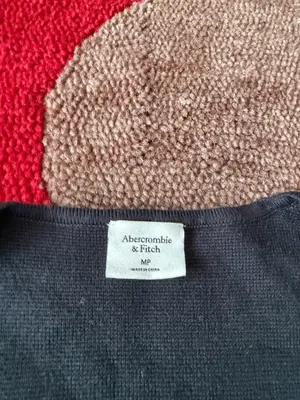 Abercrombie & Fitch Black Tight Mini Sweater Dress Long Sleeve Medium Petite thumbnail 4