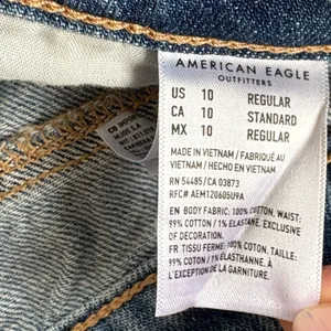 NWT American Eagle Super High Rise A-Line Denim Skirt Size 10 / 30 thumbnail 6