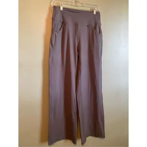 ESOFT Wide Leg Pants High-Waisted Yoga Work Dress Pants Pockets M NWOT thumbnail 4