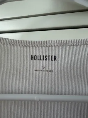 Hollister white scoop neck fitted top thumbnail 3