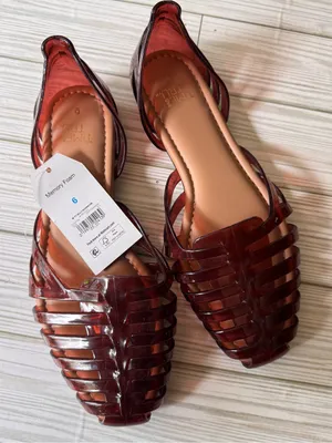 Time and Tru Women's Huarache Jelly Sandals Flats Sz 6 NWT thumbnail 1