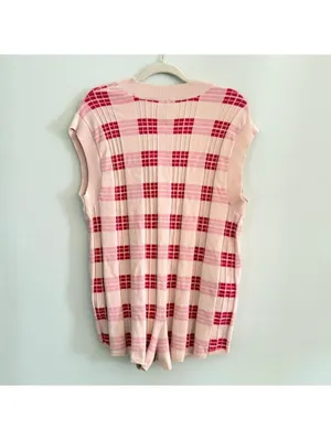 Free People Lewis Plaid Knit Romper thumbnail 7
