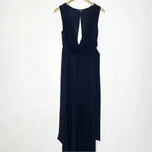 Lulus Make Memories Black Plunge Sleeveless Wide-Leg Jumpsuit Size Small thumbnail 3