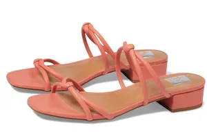 New DV Dolce Vita Knotted Slip On Sandal In Color Tangerine thumbnail 1